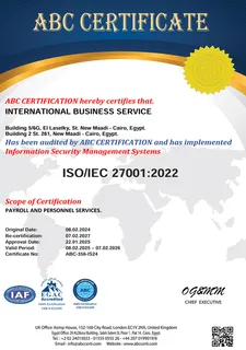 ISO/IEC 27001:2022 Certificate